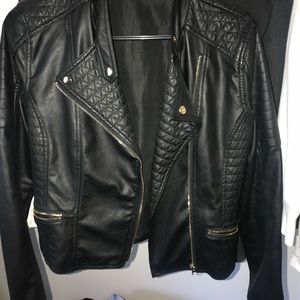 Faux leather jacket